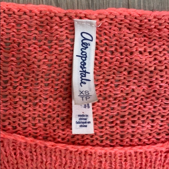 Aeropostale pink stripe knitted sweater - Picture 2 of 5